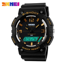 2015 Skmei relojes reloj militar LED Digital Dual Time reloj deportivo Montre homme de marca para hombre masculino del relogio erkek Saat