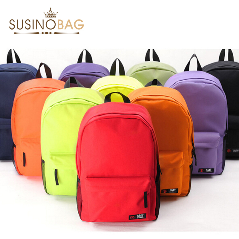 Image of HOT! New Wholesale Campus 10 Colors Backpack High Quality School Backpacks Less Is More School Bags For Teenagers