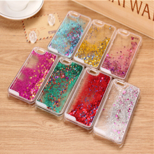 Hot Glitter Stars Dynamic Liquid Quicksand Hard Case Cover For iPhone 4 4s Transparent Clear Phone