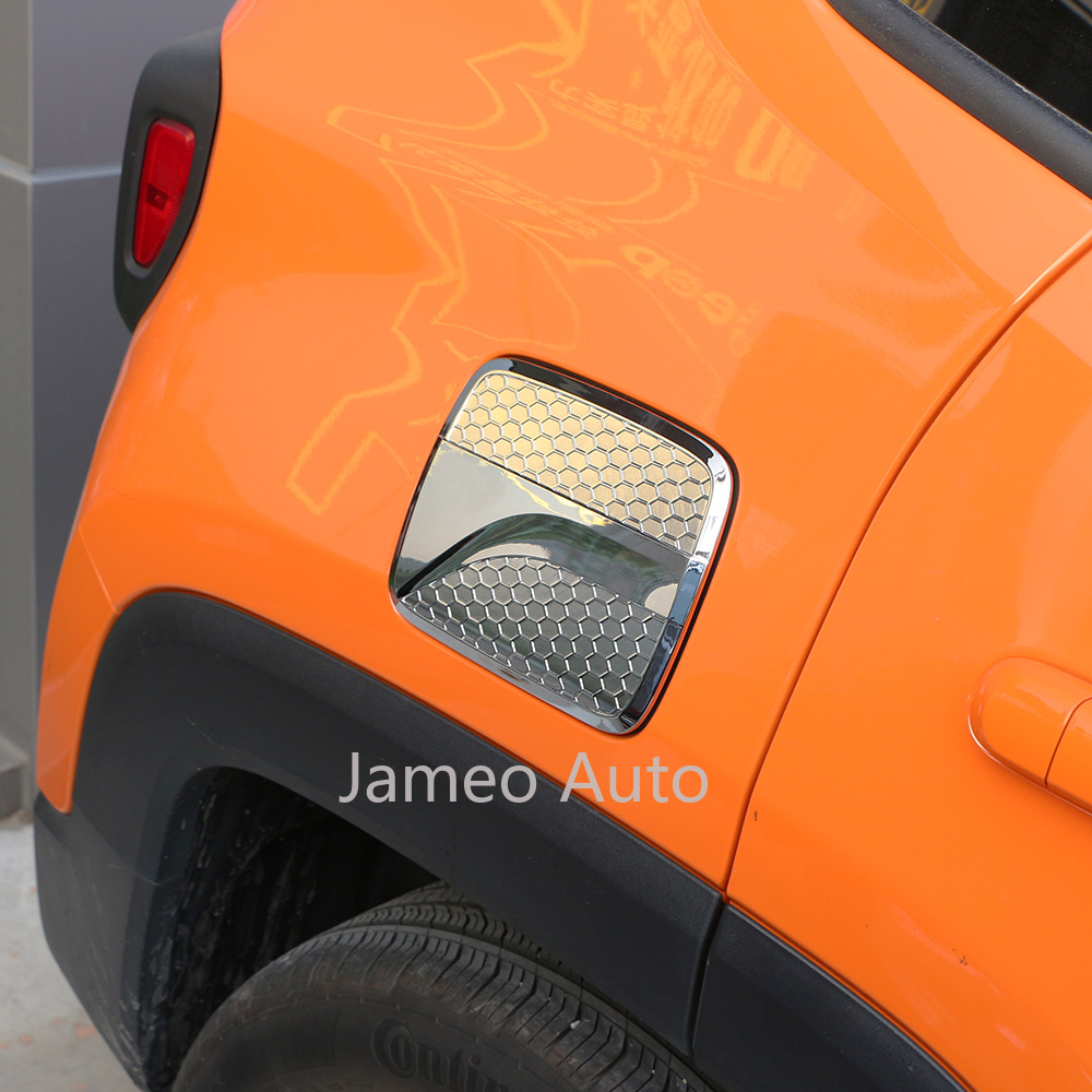Car Chrome Fuel Tank Cap Fit for Jeep Renegade 2015 2016 2017 2018 2019