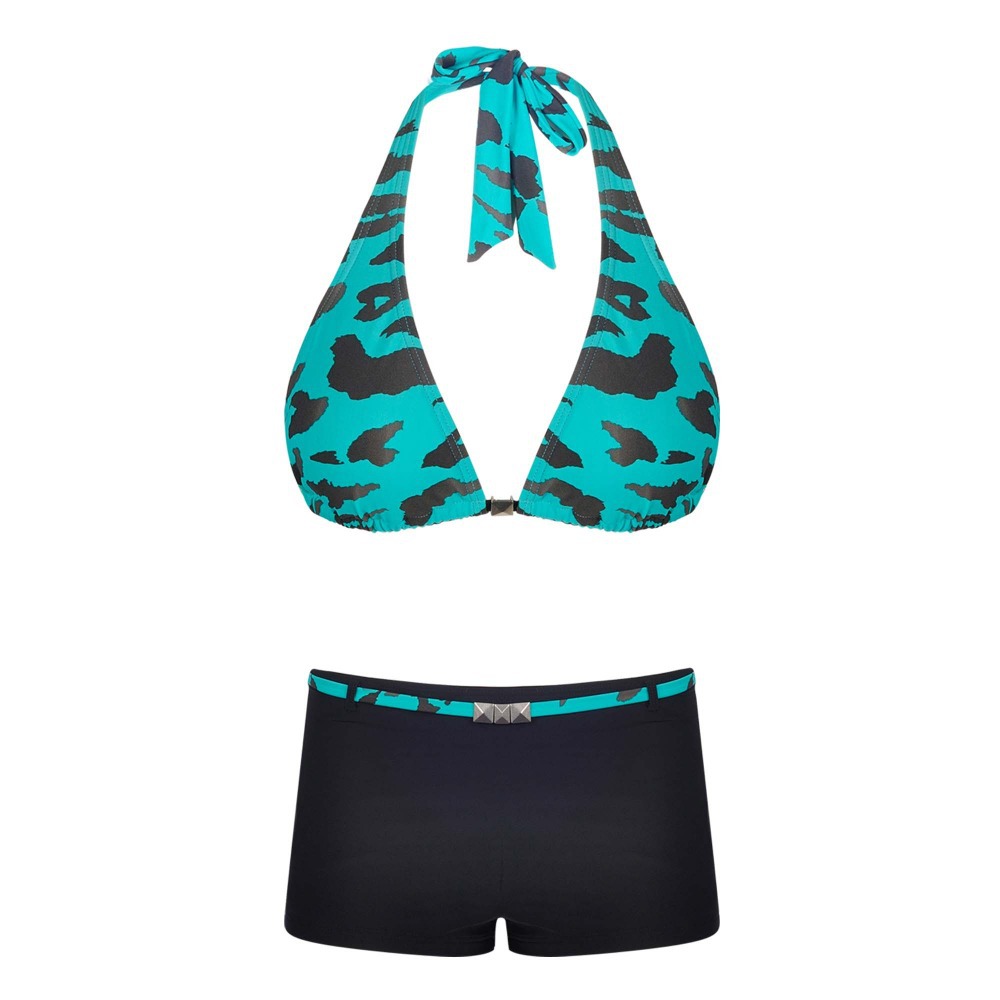 Sexy Two Piece Green Leopard Print Swimsuit Lady High Waist Brazilian Bikini Fashion Spandex/ Nylon Bathing Suit Sexy Two Piece Green Leopard Print Swimsuit Lady High Waist Brazilian Bikini Fashion Spandex/ Nylon Bathing Suit