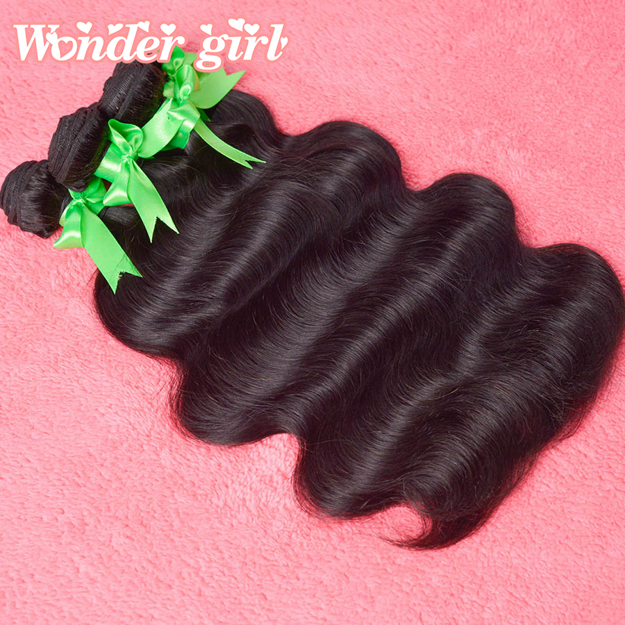 brazilian body wave 100% human hair queen hair products 3 pcs lot free shipping hair extension Soft, no tangle and no shedding