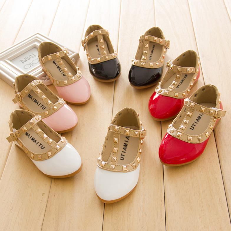 Acheter 2015 filles sandales enfants casual chaussures en cuir filles ...
