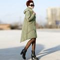 Army Green Winter Jacket Women Korean Big Size Warm Ultra Light Women Duck Down Coat Hooded