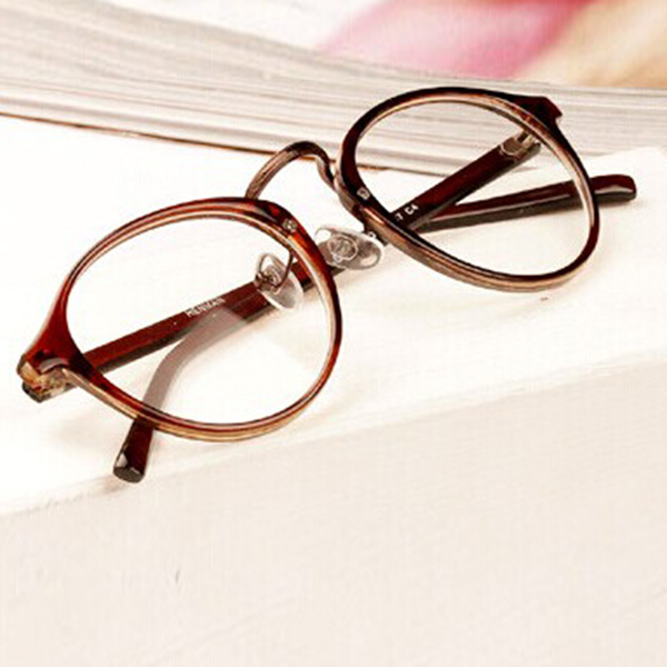 Image of Unisex Womens Retro Nerd Glasses Spectacles Clear Lens Eyewear Eyeglasses
