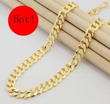 2015 New Fashion 18K Gold Plated men’s Chain Chunky Necklaces & Pendants For Men jewelry free shipping