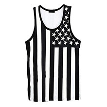 2016 Summer fashion Men cotton tank tops Fitness gym clothing Wear Vest Stringer Sport Undershirt freeshipping