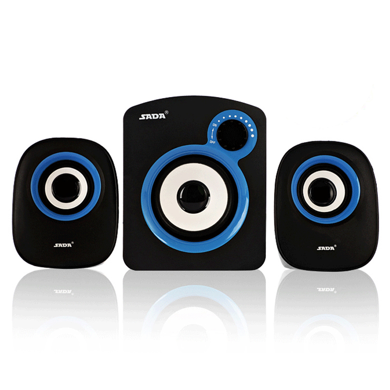 High Performance multimedia bass audio computer speakers usb 2.1 system with subwoofer Speaker for desktop laptop