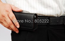 Genuine Leather Belt bag holder Pouch Case for 5inch smartphone lenovo P780 leather pocket
