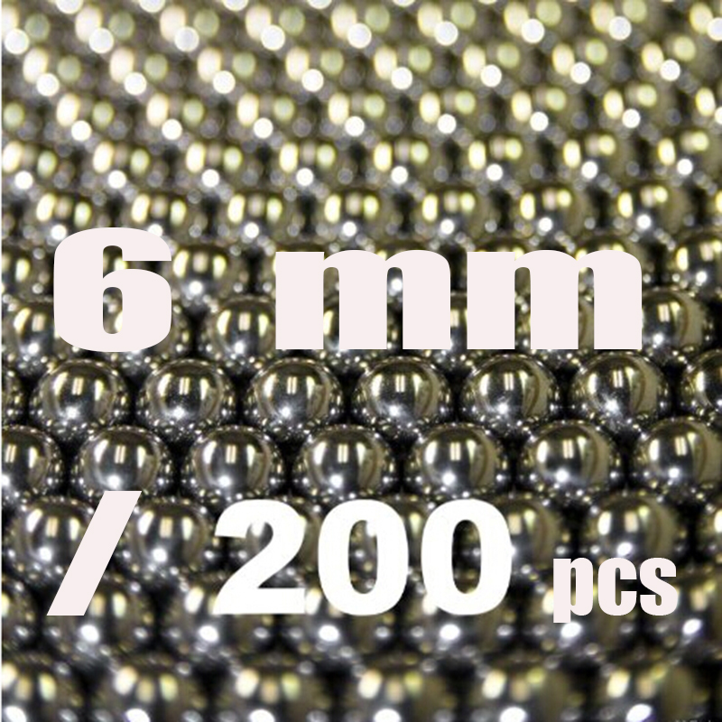 Image of 6mm/200pcs steel balls AMMO For Slingshot Hunting replacement catapult Outdoor 200pcs/bag FREE SHIPPING