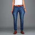 New Fashion Jeans High Quality 2016 High Elastic Straight Slim Pants Men Autumn Famous Brand Formal