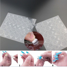4 Sheets Lot Important Double Side Adhesive Glue False Nail Transparent Stickers Best Double Sided Adhesive