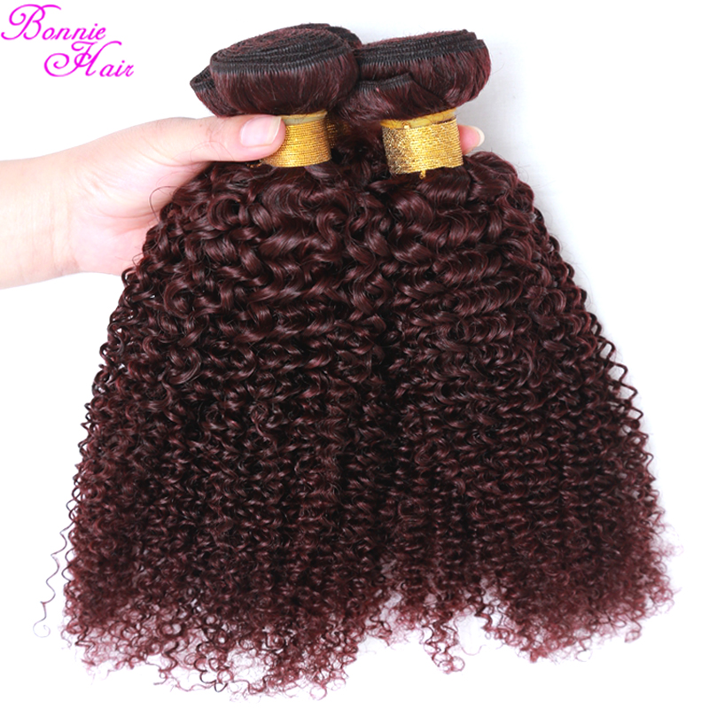 Peruvian Deep Curly Virgin Hair 3Pcs Lot 7A Grade Virgin Ombre Afro Kinky Curly Weave Human Hair Weave Red Ombre Hair Extensions