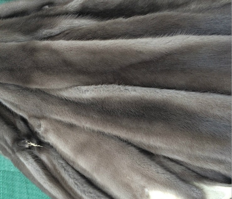Natural grey mink skin high quality real Mink pelt for garmentpelt