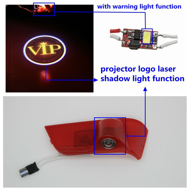 Special LED car door projector logo laser shadow welcome Warning light for Chevrolet Epica 13