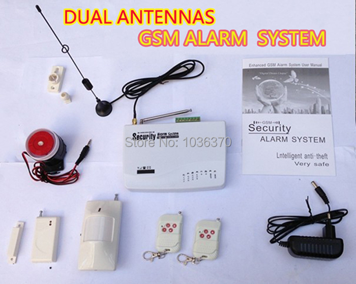 Dual antenna alarm system GSM alarm system intercom smart home GSM SMS alarm system gsm security