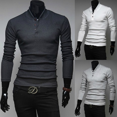  2015 new winter new collar pullover men\'s busine...