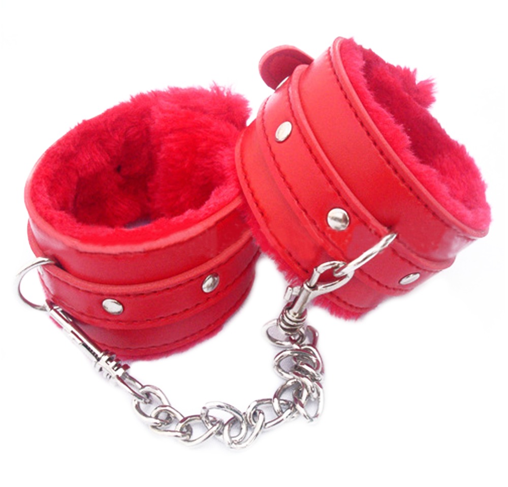 1PCS New PU Leather Handcuffs Restraints Costume Bondage Sex Toys For Toys Costume Tools 2Colors