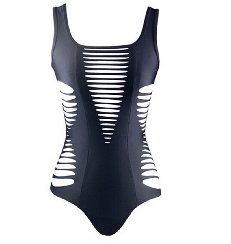Image of 2016 New Bandage One Piece Swimwear women High Cut 1 Piece Swimsuit Cut Out Swim wear Hollow Out Bthing Suit Sexy Monokini