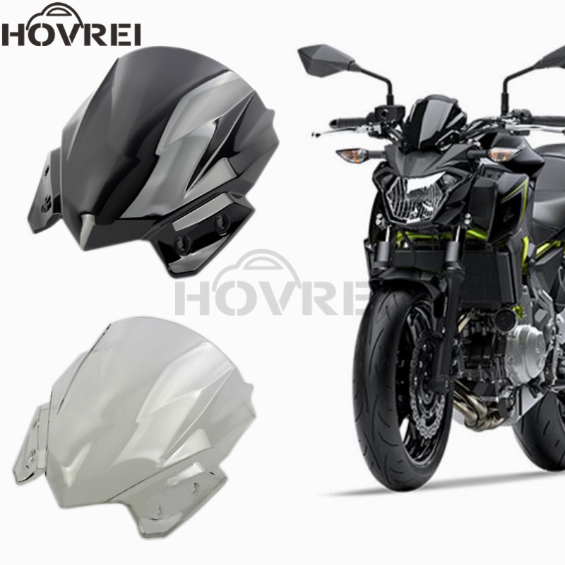 Brown AHOLAA Windscreen Motorcycle Windshield Sport Screen Wind Deflector for Kawasaki Z650 Z 650 Z-650 2017 2018 2019 Accessories,Z-650 17 18 19 Front fairing 