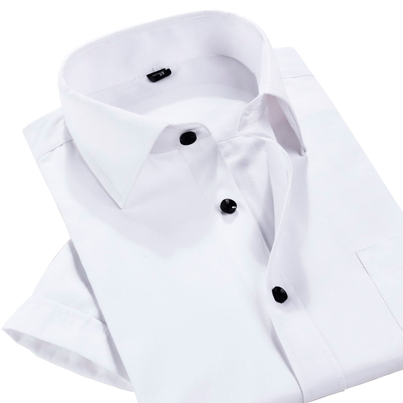 slim fit short sleeve white shirts