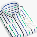 2016 New Autumn Striped Dress Shirt High Quality Camisa Masculina Cotton Button Down Men Shirt Slim