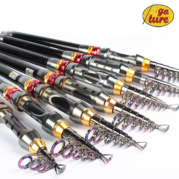 Goture Telescopic Fishing Rod 1.8-3.6Meter Carbon High Quality Carbon Fiber Carbon Spinning Sea Rod Fishing Tackle Tools