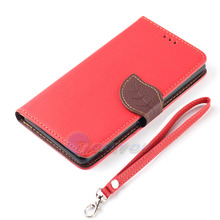 PU Leather Pouch Fashion Leaf With Card Wallet Case Cover For LG Nexus 5 E980 D820