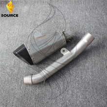 High Quality motorcycle accessories motorbike muffler exhaust pipe with mid exhaust pipe For Kawasaki z800