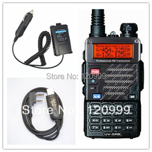 BAOFENG UV-5RB VHF/UHF Dual Band Radio Handheld Tranceiver with free earpiece+USB program cable+Eliminators