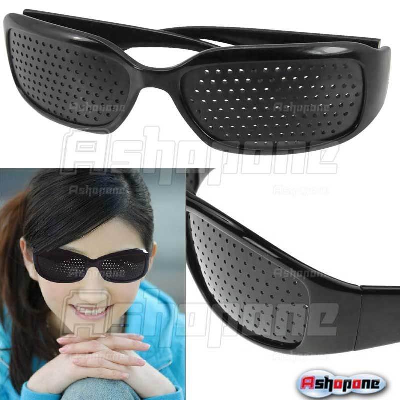 2015 Fashion New Eyes Exercise Eyesight Vision Improve Pinhole Glasses Natural Healing Free Shipping