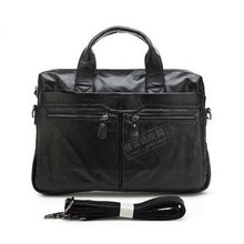 J.M.D Genuine Leather bags shoulder Vintage Leather Men’s Black Briefcase Laptop Bag men Messenger bags Handbag totes 2014#7122A