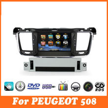 Car DVD Player for Peugeot 508 with GPS Navigation Headunit Stereo Russian Menu Audio Radio 7” Free 8GB Map Card Free Shipping
