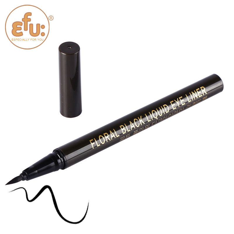 Image of 1Pcs Hot selling EFU Floral Black eye liner Cosmetics Makeup Not Dizzy Waterproof Liquid Eyeliner Pencil #7093