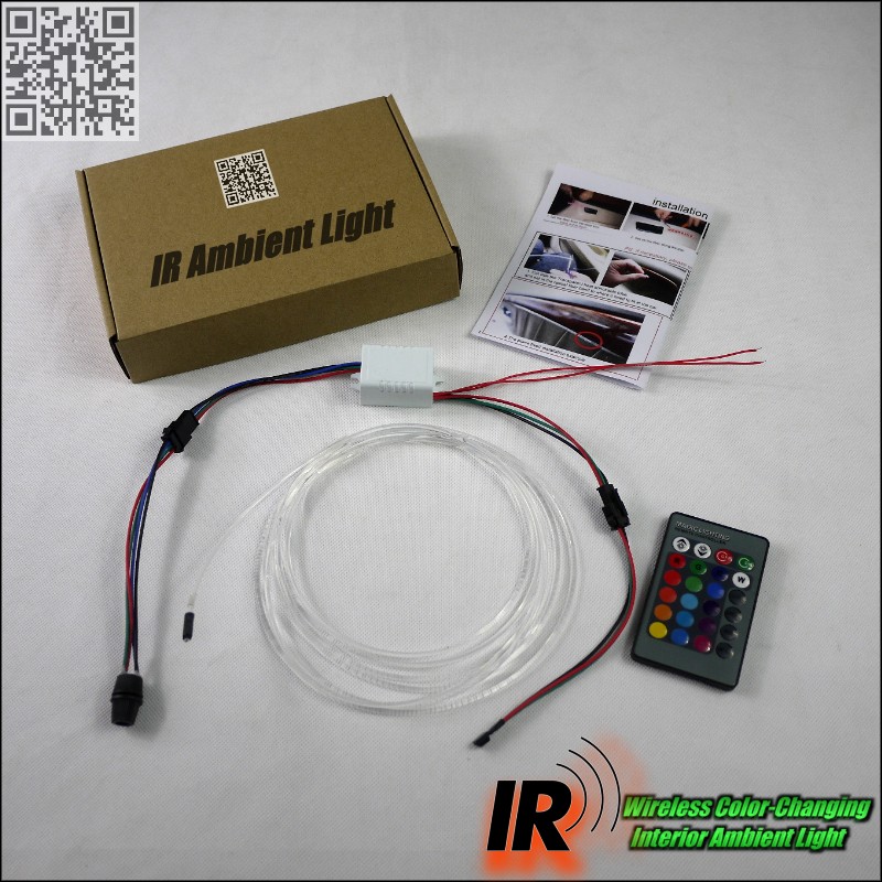 For Volkswagen VW Passat CC Optical Fiber Light with Wireless Control Change Color Ambient Light package