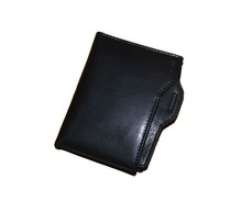 Freeshipping men’s genuine leather wallet, bi-fold, multi card slot, zipper coin pocket,brand fashion real leather purse for men