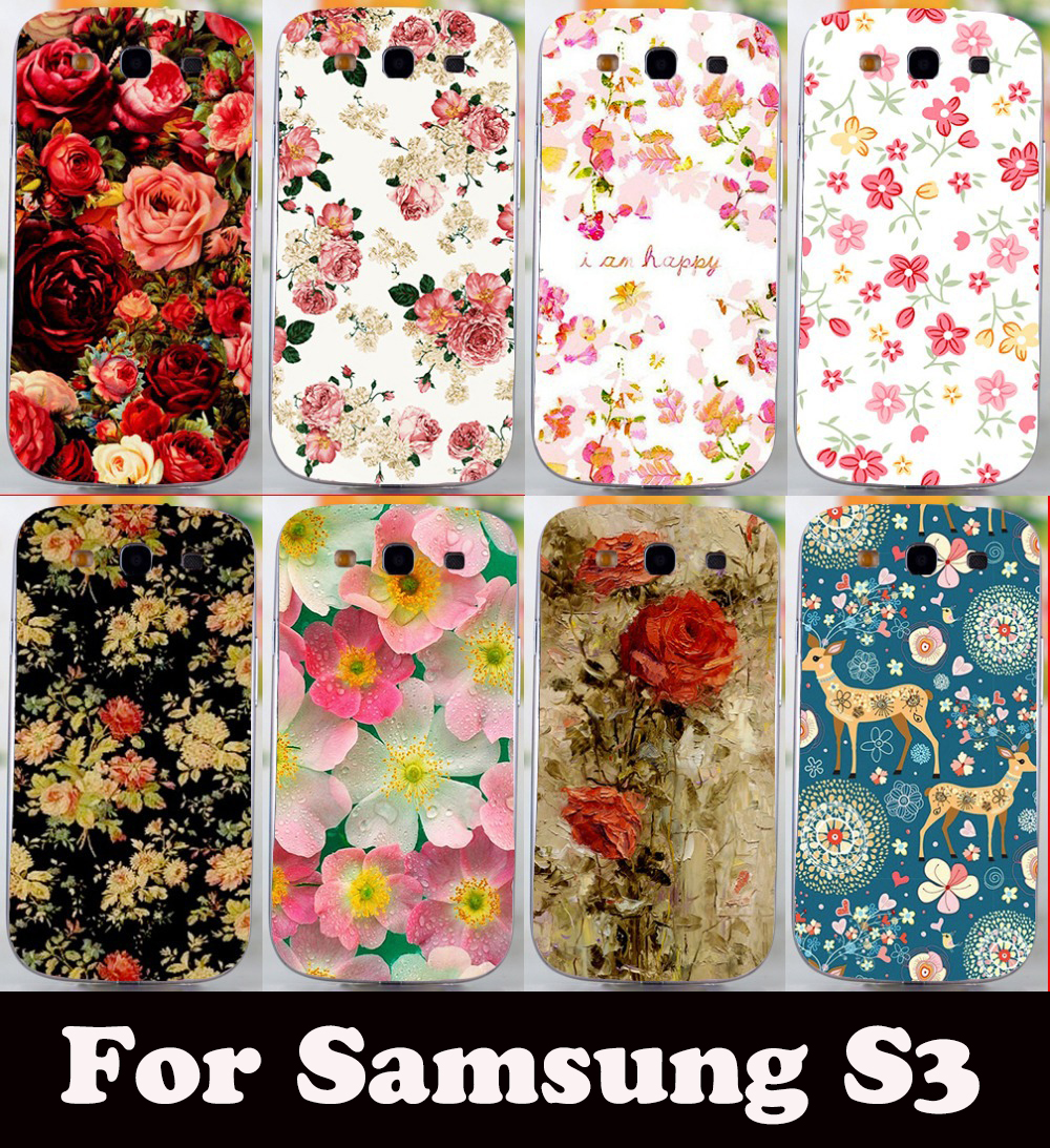 Image of 2016 New Colorful Brilliant Rose Peony Flowers Case hard Cover For Samsung galaxy S3 I9300 GT-I9300 SIII case hood shield shell