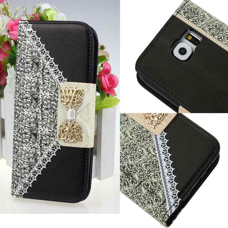 Free Shipping New Fashion Cute Flip Wallet Leather Case Cover for Samsung Galaxy S5 i9600 N7100