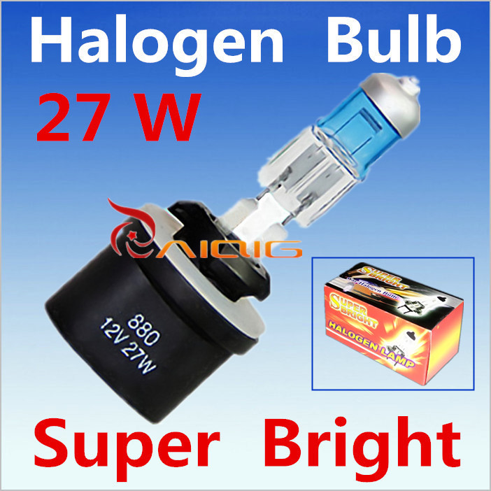 Image of 2pcs 880 889 H27W Halogen Bulbs 27W super white PGJ13 Headlights fog lamps day light running Car Light Source parking 6000K