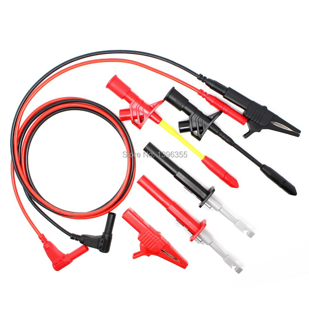 DMM004Multimeterleadwirekittesthookcliptestprobecrocodile