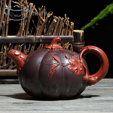 Yixing purple clay painting  teapot zisha sand tea pot kungfu  set  390ml JN1317