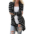 2016 New Female T shirts Loose Clothing tshirt clothes Plus Size Women Casual Long Sleeve Striped