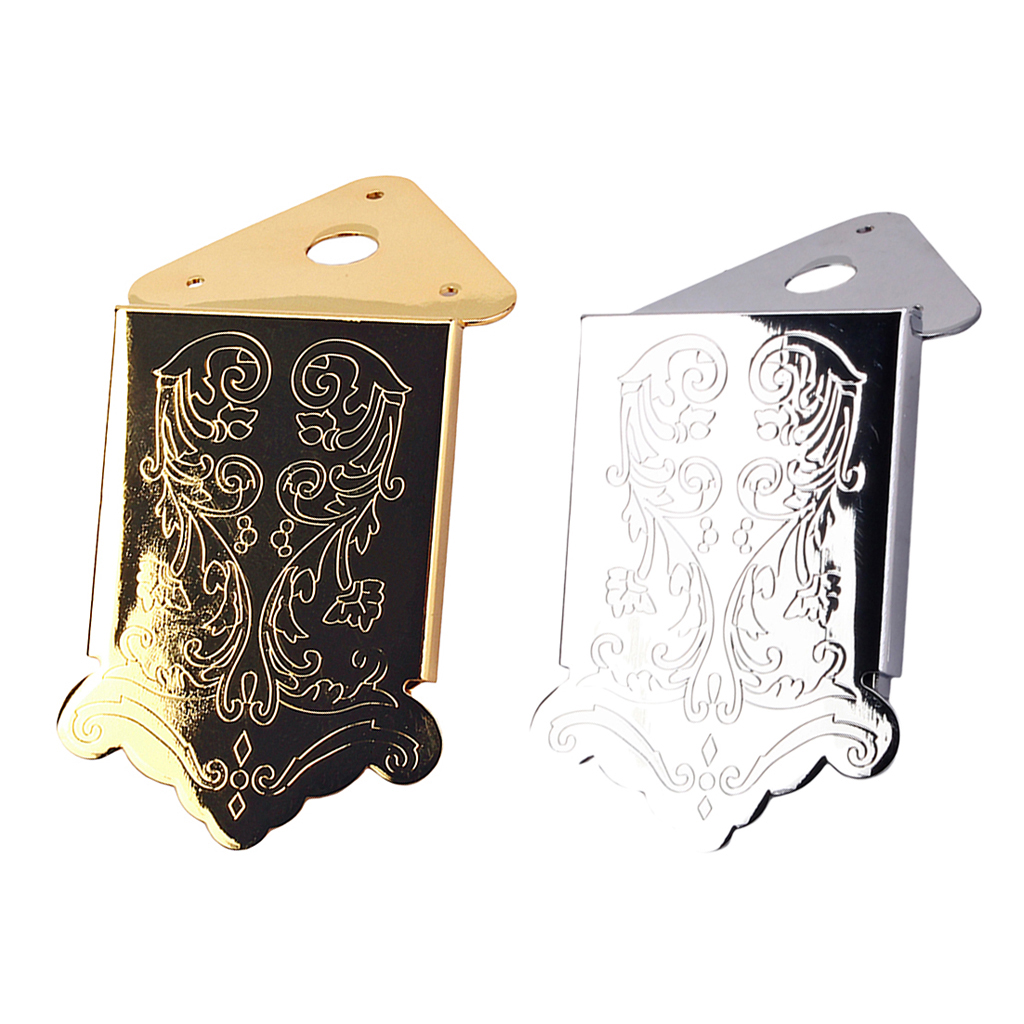 Description Picture 2 of itemGolden /Silver Mandolin Triangle Tailpiece Bridge Screw for Mandolin 8/10/12 loop-end Strings 3-6 Strings Cigar Box Guitar Parts