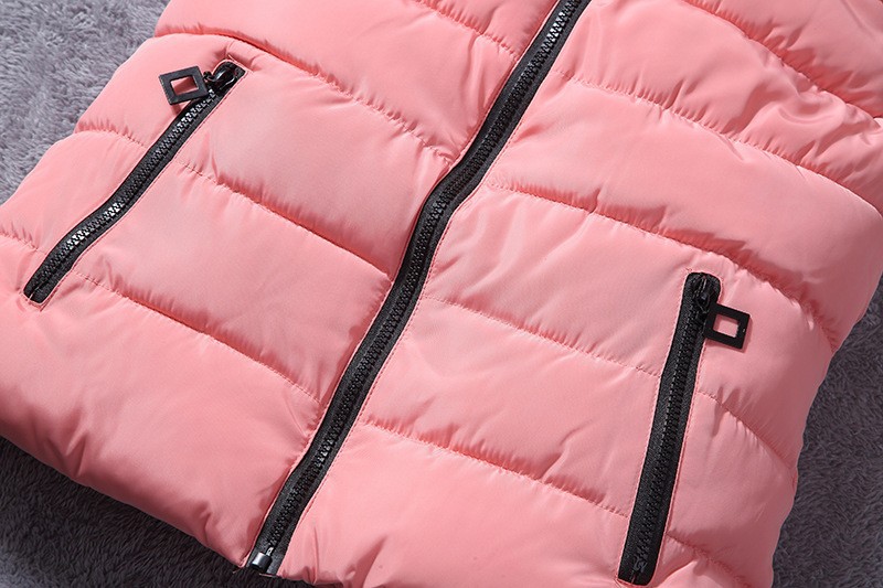 down vest with fur 0W0125 pink-6