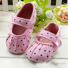 Baby First Walkers Toddler Shoes Boots Multi color Dot Bow Shoes Soft Sole Shoe Girls Warm