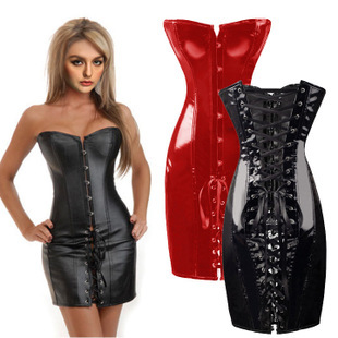 Plus size pvc dress