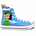 Wen Design Custom Hand Painted Anime Shoes Lilo Stitch Man Woman s Christmas Gifts High Top