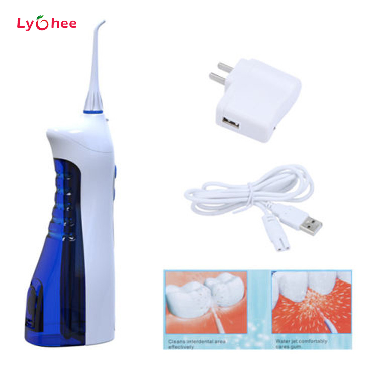 Image of YASI V8 Rechargeable Oral Irrigator Gum Dental Water Jet Flosser Teeth Flossing Blue Portable Outdoor Cleaning Tool