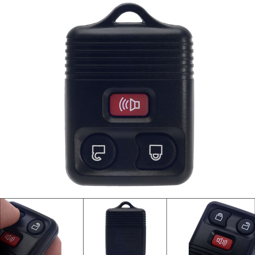 3 Buttons Keyless Entry REPLACEMENT Key Flip Fob Remote Fob Clicker Transmitter Control Alarm Car Truck ABS Key Case Shell Cover