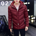 Men s coat 2016 winter Korean Slim Down padded hooded teenagers trend plus size code M